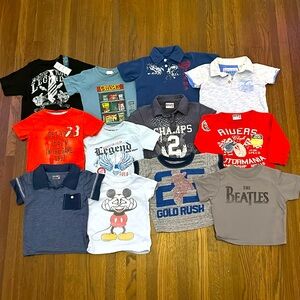 Lot of 12 Boys Designer Shirts Size 12 Months NWT / EUC